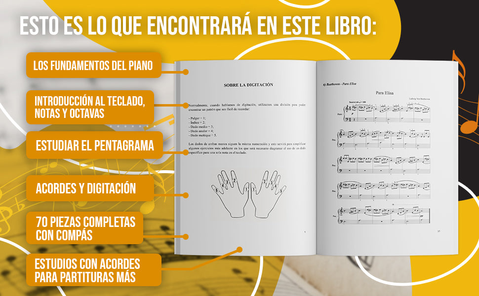 70 Partituras de Piano para Principiantes WeMusic Lab